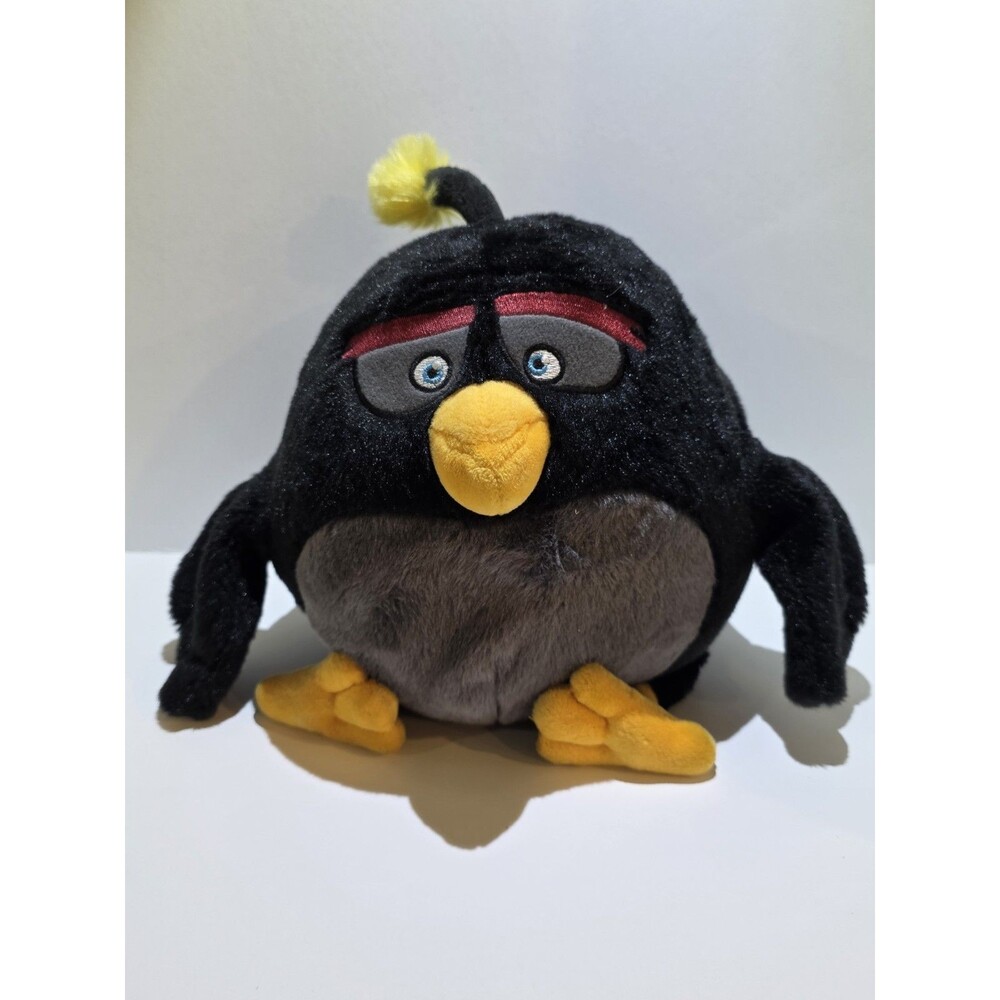 Angry Birds Commonwealth Black Bomb No SOUND Plush Rovio 8-9"